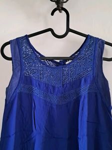 Navy Blue Sleeveless Top