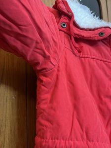 Red Warm Over Coat With Fur Lining Inside