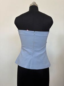Zara Blue Tube Top