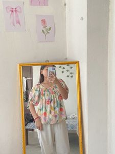 Floral Smocked Top
