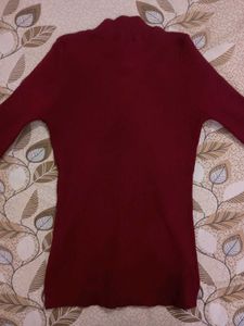 Maroon Winter Top
