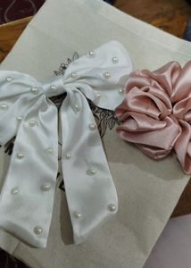 Pack of 2-  Hair Accessories Set with a Jute Bag