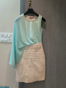 Elegant One-Sleeve Mini Dress