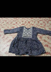 Blue Printed Top