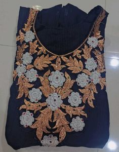 Embroidered ethnic gowns set of 2