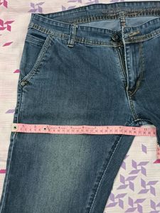 Men&#39;s Dark Blue Low-Rise Slim Fit Jeans