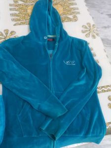 Blue Velvet Tracksuit Set
