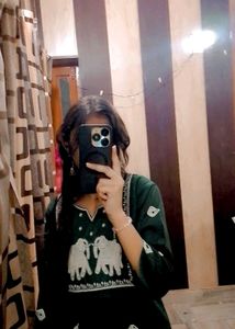 Green Embroidered Kurta Set