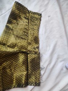 Gold With Black Blouse