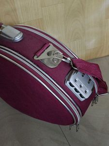 MACHO Burgundy Travel Makeup Bag