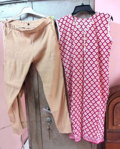 Sleeveless Kurti & Pant Set