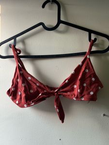 Polka Dot Bikini Top