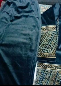 Beautiful Heavy Velvet Kurta Pant Set With Dupatta