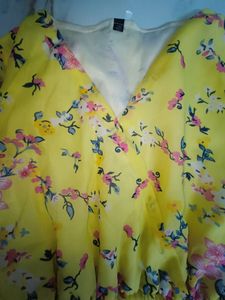 Frock In Pretty Yellow Colour In Size Small