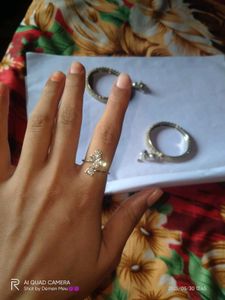 Vintage Style Silver Colour Bangles &amp; Ring Combo
