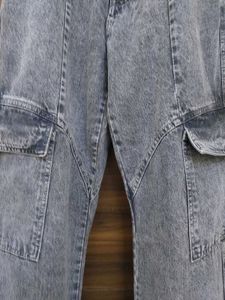 Acid Wash Grey Jeans