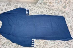 Chikankari Work Cotton Kurti With Palazzo