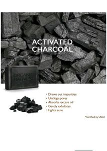 Charcoal bathing bar 4 piece