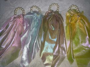 Pearl Holographic Scrunchies