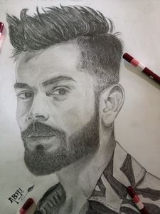 Selling A Sketch Of Virat Kohli