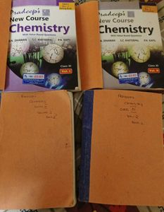 Pradeep's Chemistry Class XI Volume 1 & 2 - 4 book