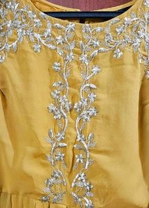 Yellow Embroidered Kurta Set