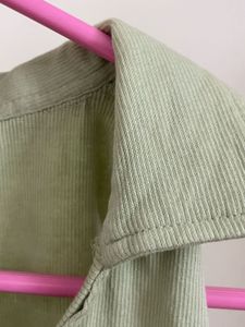Sage Green Crop Top Ribbed