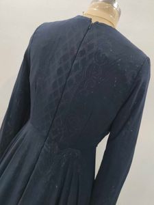 Navy Blue embellished Gown
