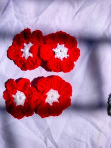 Daisy crochet clips🌸🏵️ set -2