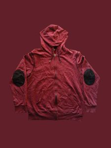 Giordano Men's Marron Wine Plain Hooded Sweatshirt