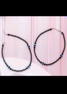 925 Pure Silver Evil Eye Anklet
