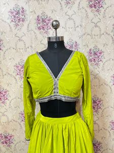 Lime Green Lehenga Set