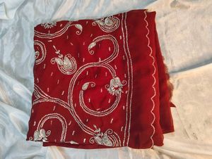 Elegant Red Saree