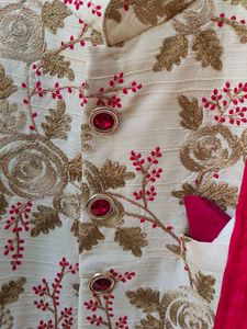 Designer Floral Embroidered Kurta Set