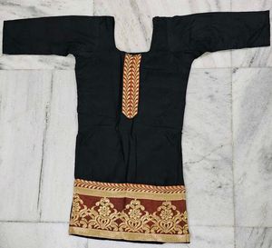 Black Kurti with Gold Embroidery