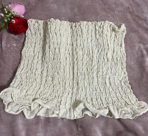 Cute Cream Tube Top