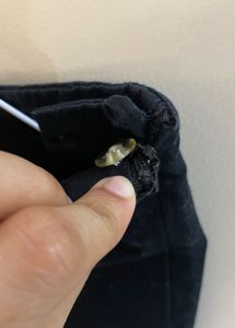 Black Cotton trousers