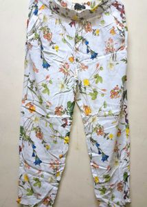Floral Print Casual Pants
