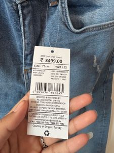 Distressed Denim Jeans