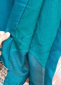 Elegant Teal Embroidered Kurta Set