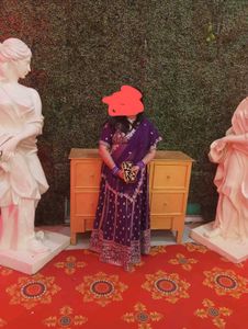 Purple Wedding Lehenga Butik Stiched