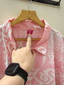 Pink Printed Kurta