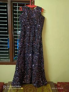 Heavy Sequin Work Velvet Gown | Long Gown 💜💜 | Not Used