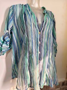 🎄Buy 1, Get 1 Free🎁Size L/XL Striped TopStriped