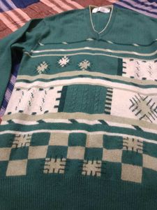 Green Patterned Sweater
