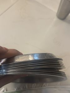 12 Steel Small Plates