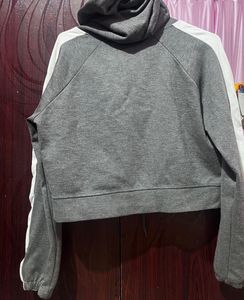 Puma Cropped Zip-Up Hoodie