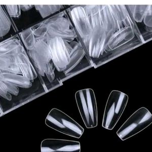 100 Pcs Nail Tips Set with Glue