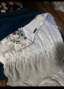 Boho Embroidered white Maxi Dress