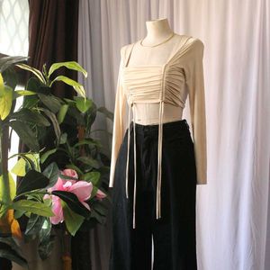 Ruched Long Sleeve Top